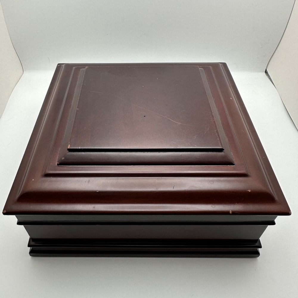 Vintage Bombay Company Mahogany Jewelry Box - Picture 4 of 15